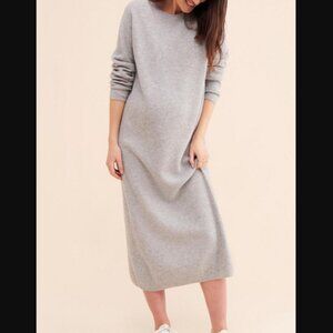 Hatch Waffle Dress in Light Grey Size XS